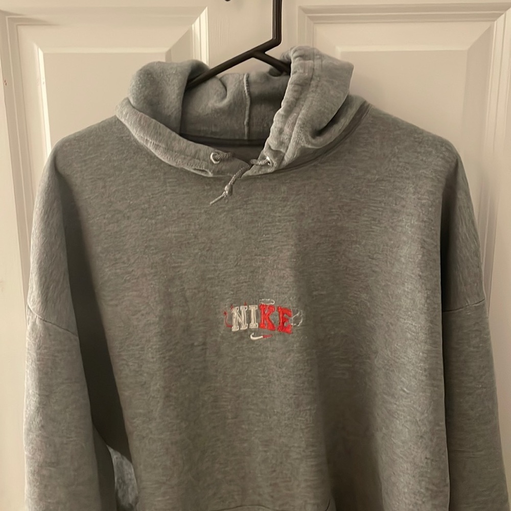 homemade angel/devil nike hoodie